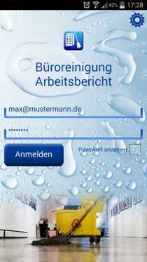 Formular App für Arbeitsbericht