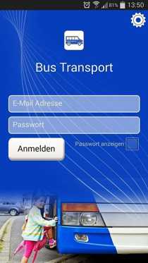 Formular App für Schülertransport