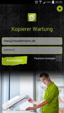 Formular App für Wartungsformular